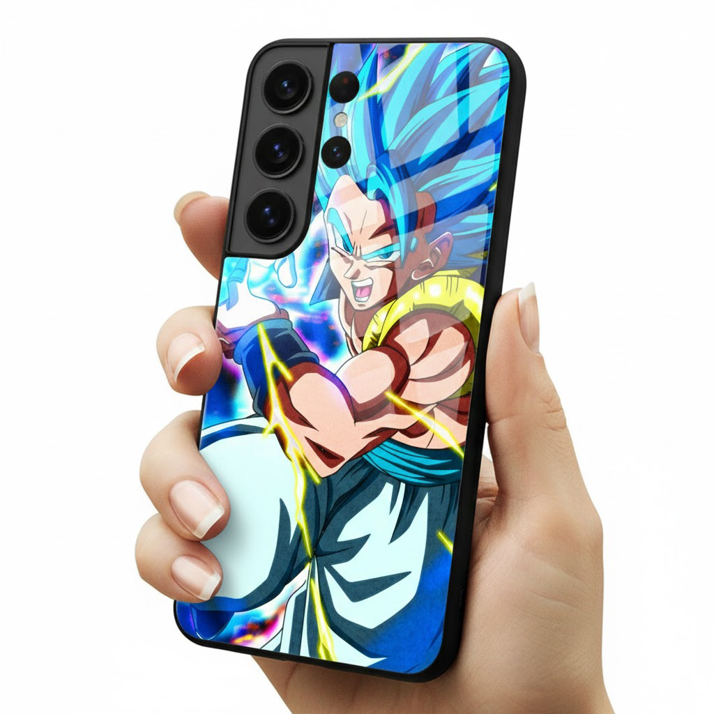 Funda personalizada en la mano, acabado brillante