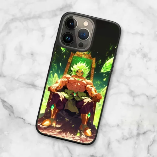 Broly sitting on throne