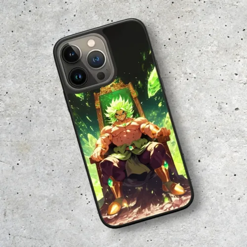 Broly sitting on throne