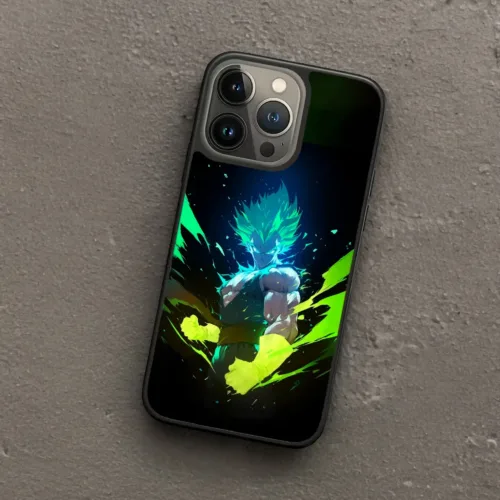 vegeta phone case minmalistic power burst