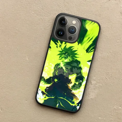 Broly filled with energy phone case