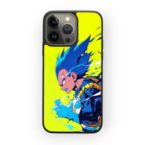 Vegeta minimalistic yellow phone case