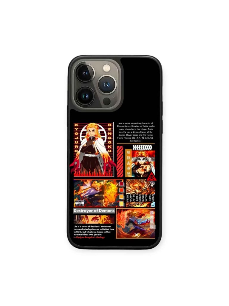Funda para Teléfono DemonSlayer: Rengoku Comic subtitulado para tu iPhone y Android