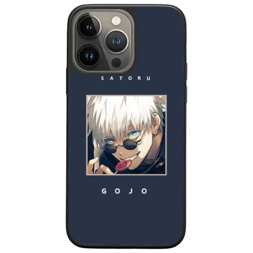 Funda para Teléfono Jujutsu Kaisen: Satoru Gojo blue caption para tu iPhone y Android