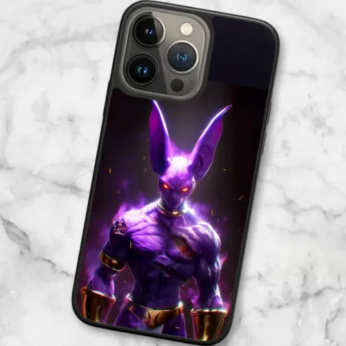 menacing beerus phone case, zombie version
