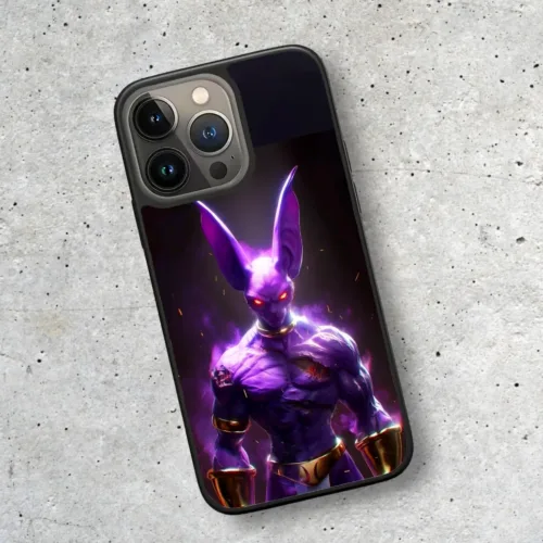 menacing beerus phone case, zombie version