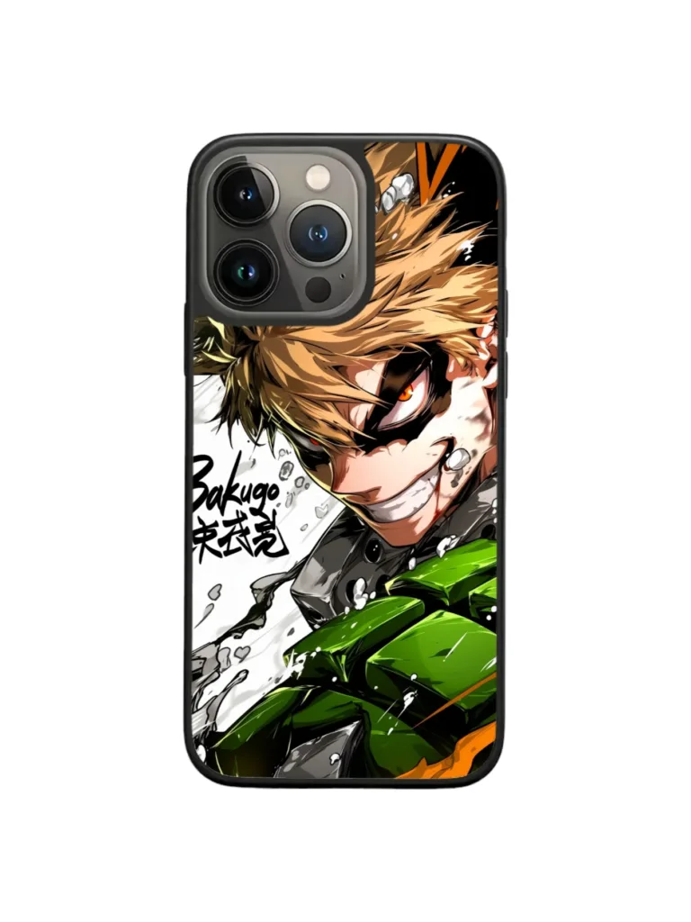 Funda para Teléfono MyHeroAcademia: Bakugo Rage Outlined para tu iPhone y Android